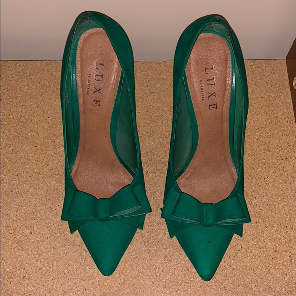 Green Lux by Just Fab Heels